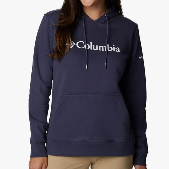 Columbia Women's Logo Hoodie, Nocturnal Navy - Picture 1 of 3